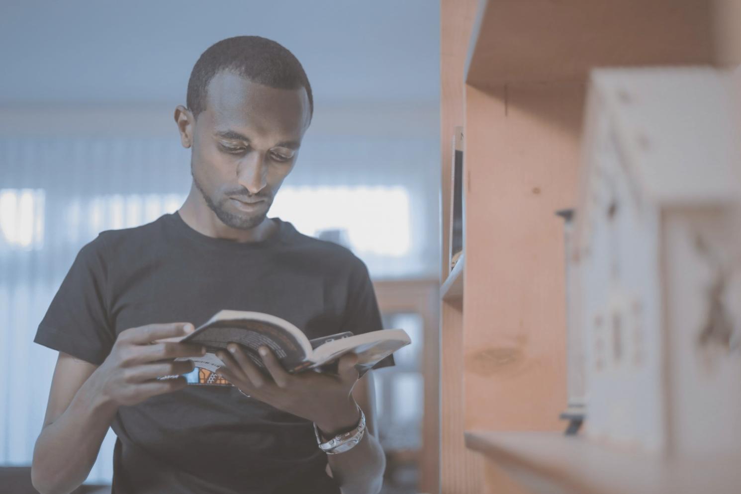 Investment analysis workspace with financial charts and reports